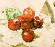 Still Life with Apples and a Green Glass Demuth, Charles